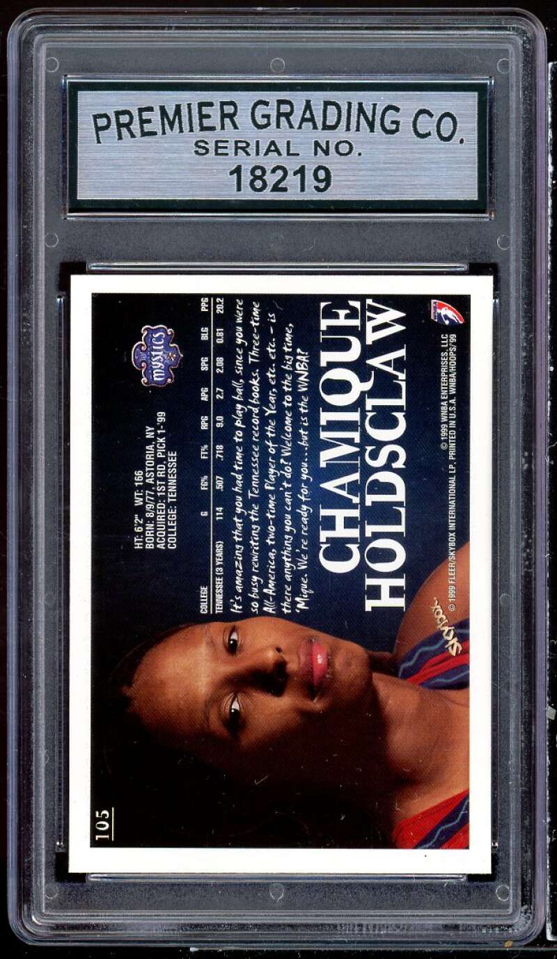 Chamique Holdsclaw Rookie Card 1999 Skybox #105 pgs 9 MINT Image 2