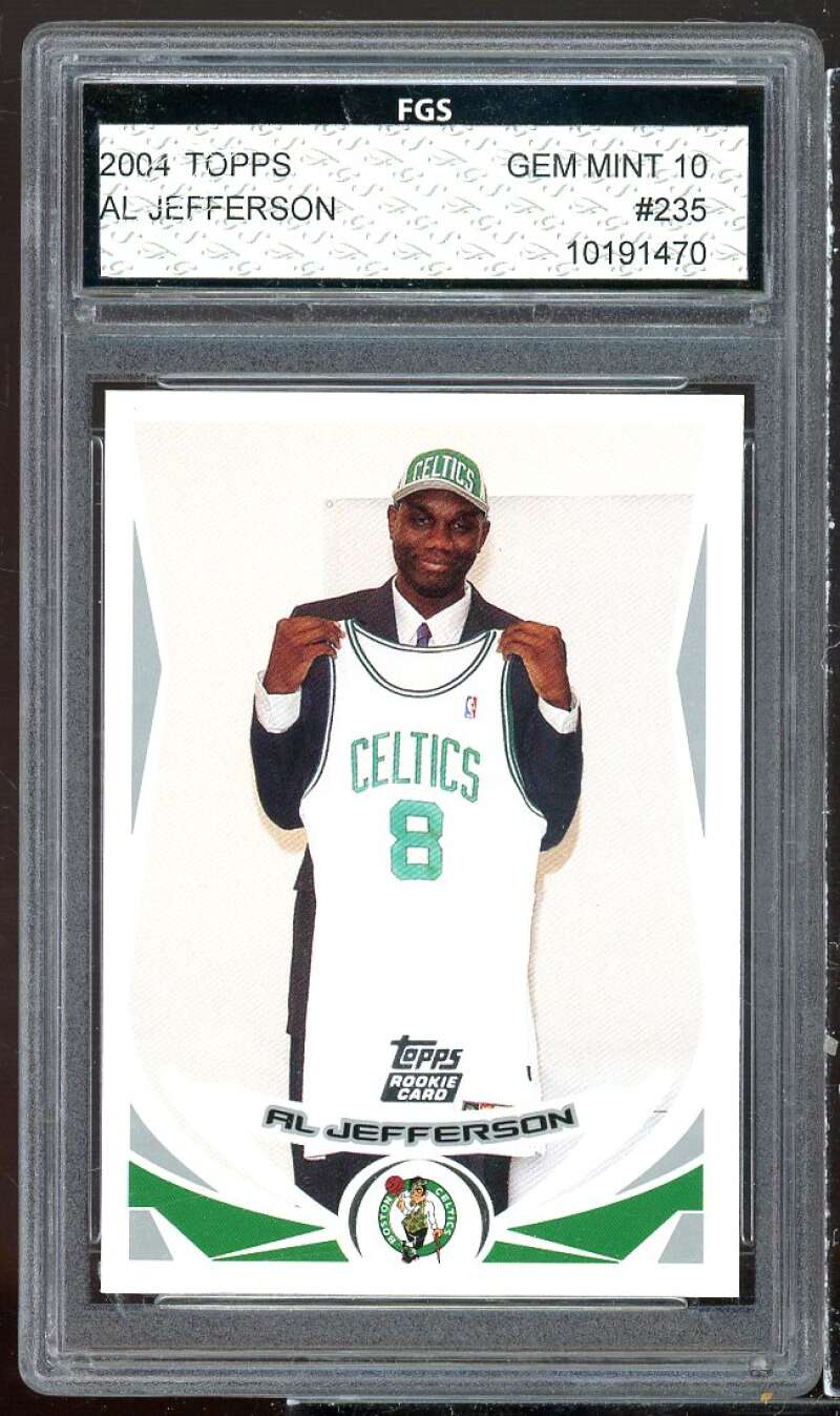 Al Jefferson Rookie Card 2004-05 Topps #235 FGS 10 GEM MT Image 1