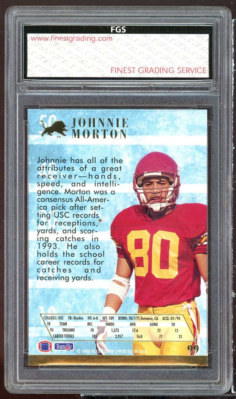 1994 Ultra Johnnie Morton #99 Detroit Lions