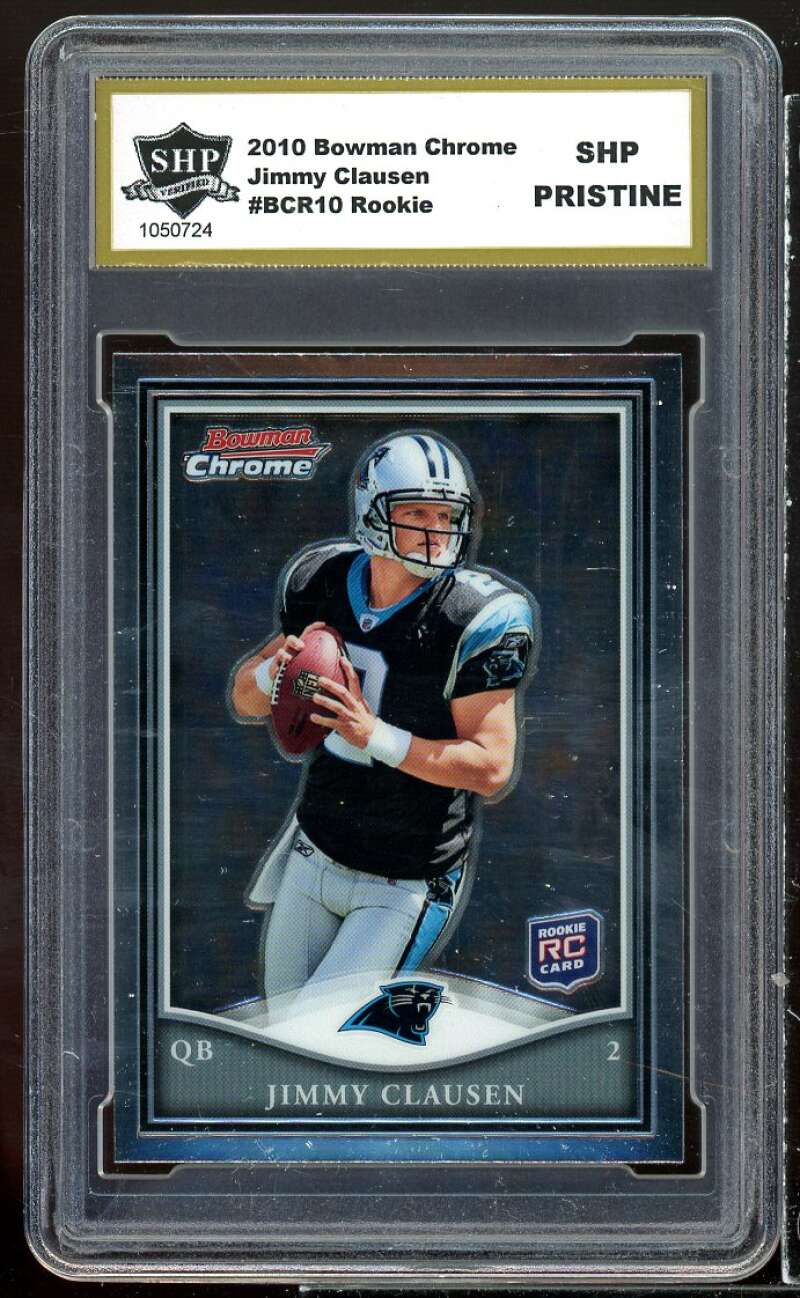 Jimmy Clausen Rookie Card 2010 Bowman Chrome #bcr10 SHP PRISTINE Image 1