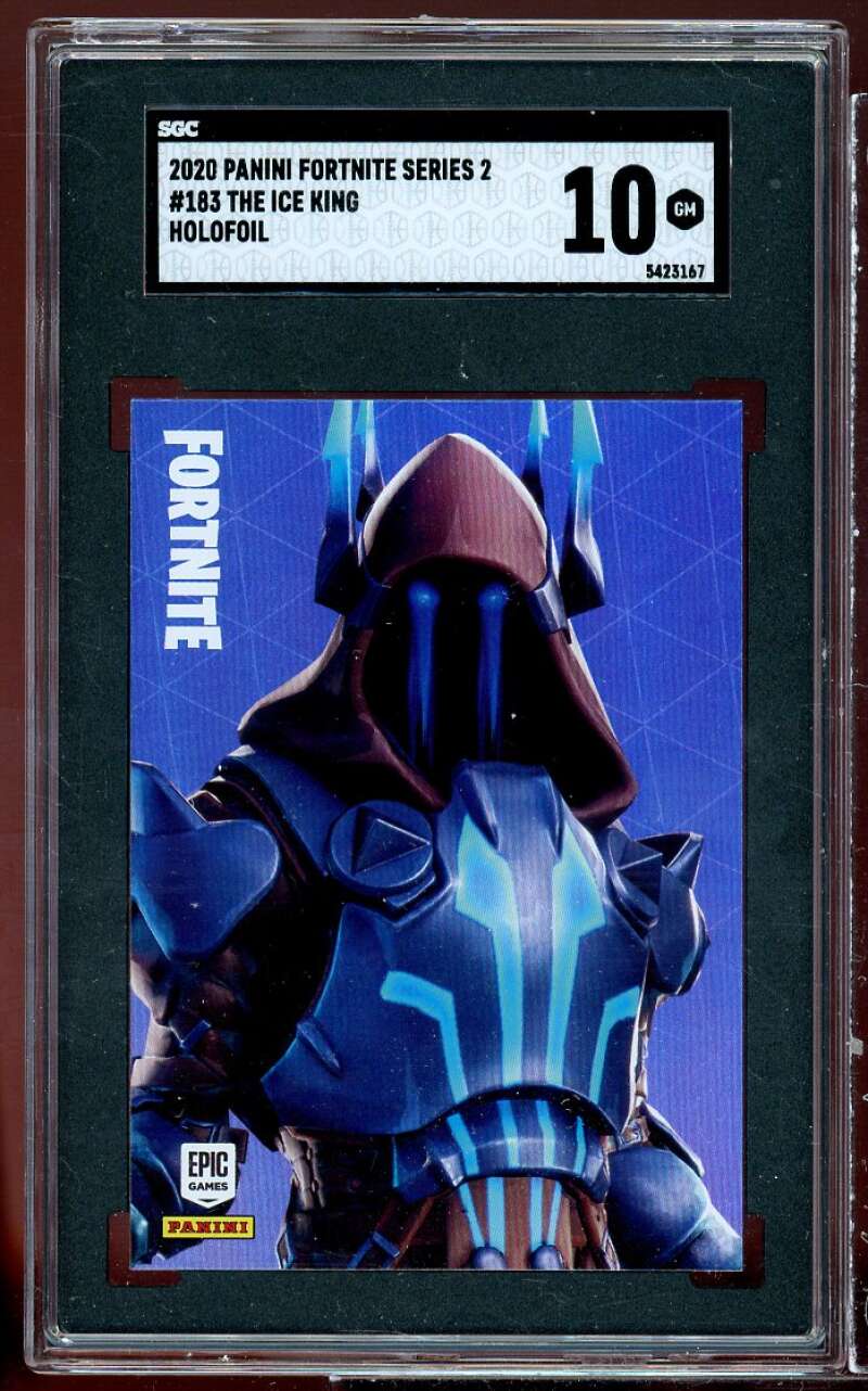 The Ice King Holofoil 2020 Panini Fortnite Series 2 USA SGC 10 GEM MT Image 1