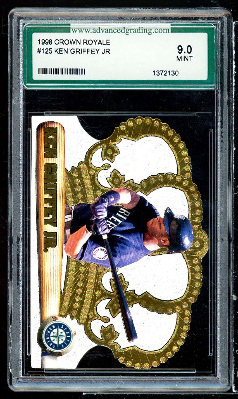 Ken Griffey Card 1998 Crown Royale #125 AGS 9 MINT Image 1