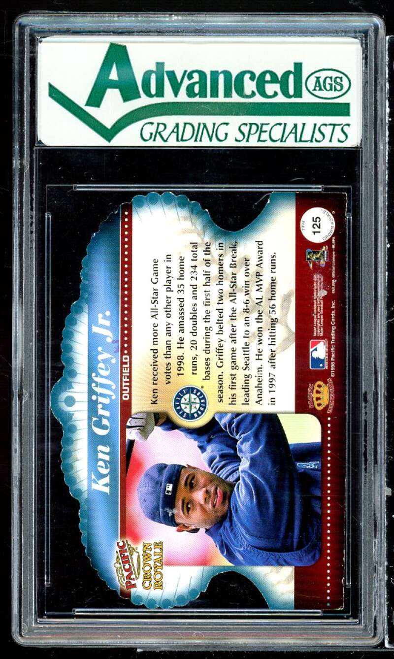 Ken Griffey Card 1998 Crown Royale #125 AGS 9 MINT Image 2