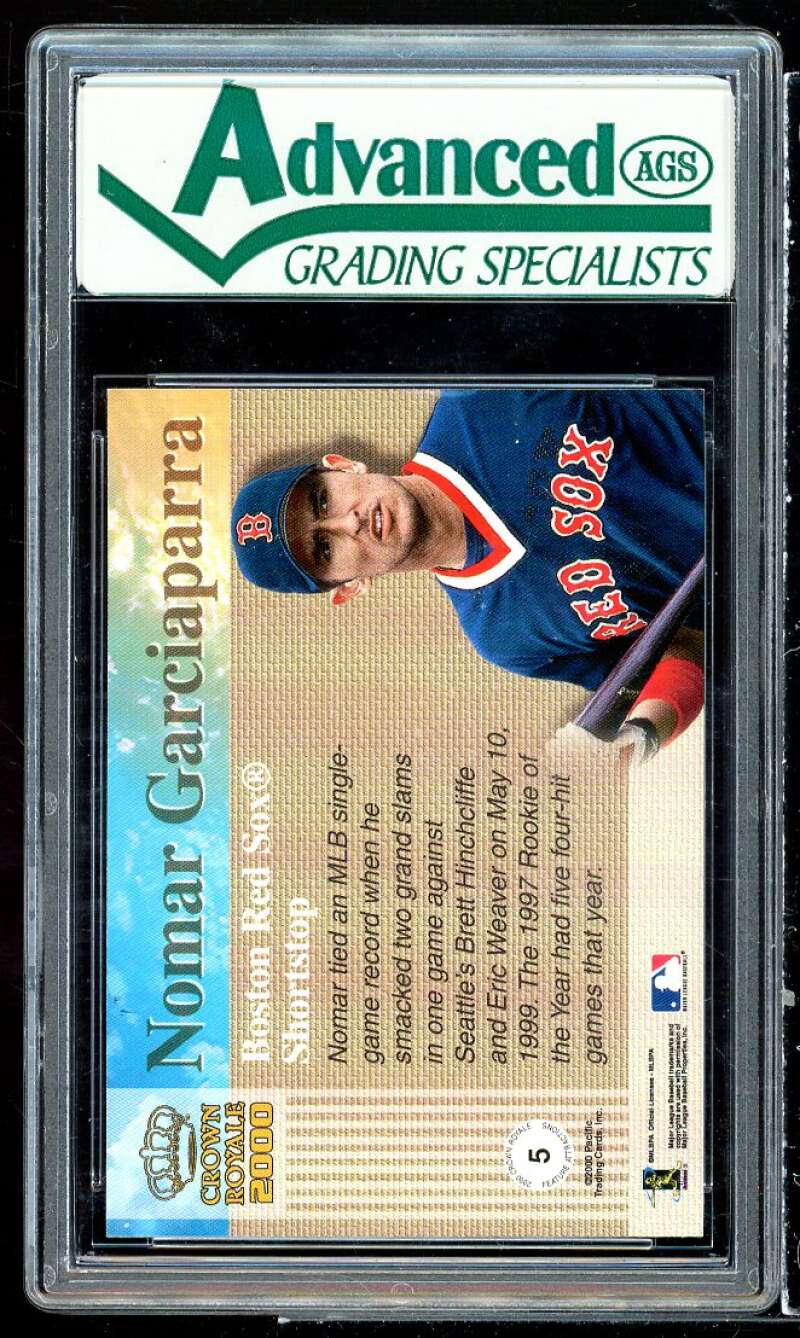 Nomar Garciaparra Card 2000 Crown Royale Feature Attractions #5 AGS 9 MINT Image 2