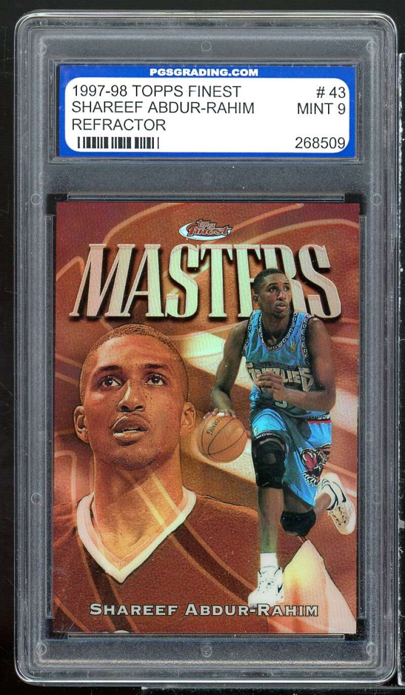 Shareef Abdur Rahim Card 1997-98 Topps Finest Refractor #43 PGS 9 MINT Image 1