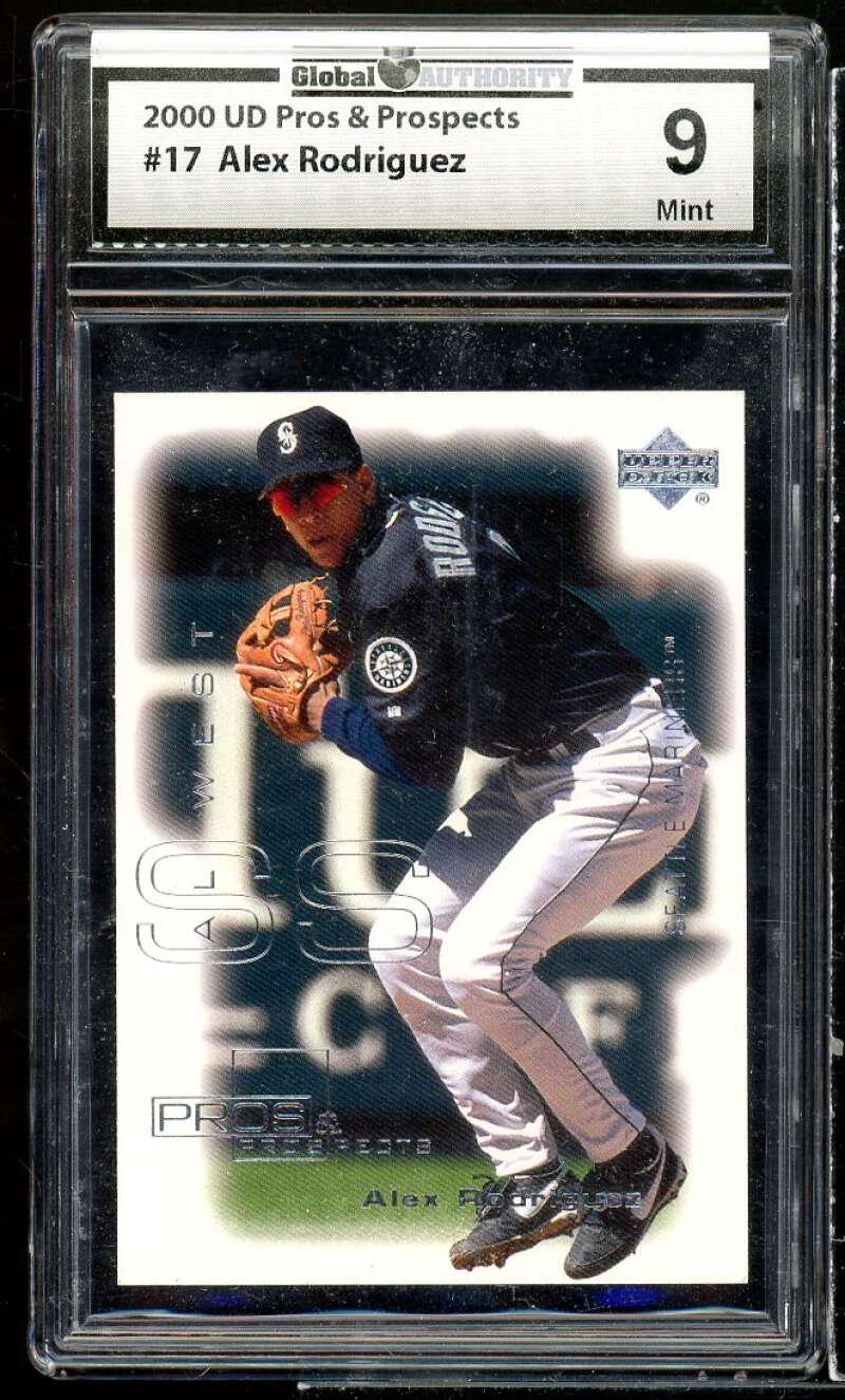 Alex Rodriguez Card 2000 UD Pros n Prospects #17 GAI 9 MINT Image 1