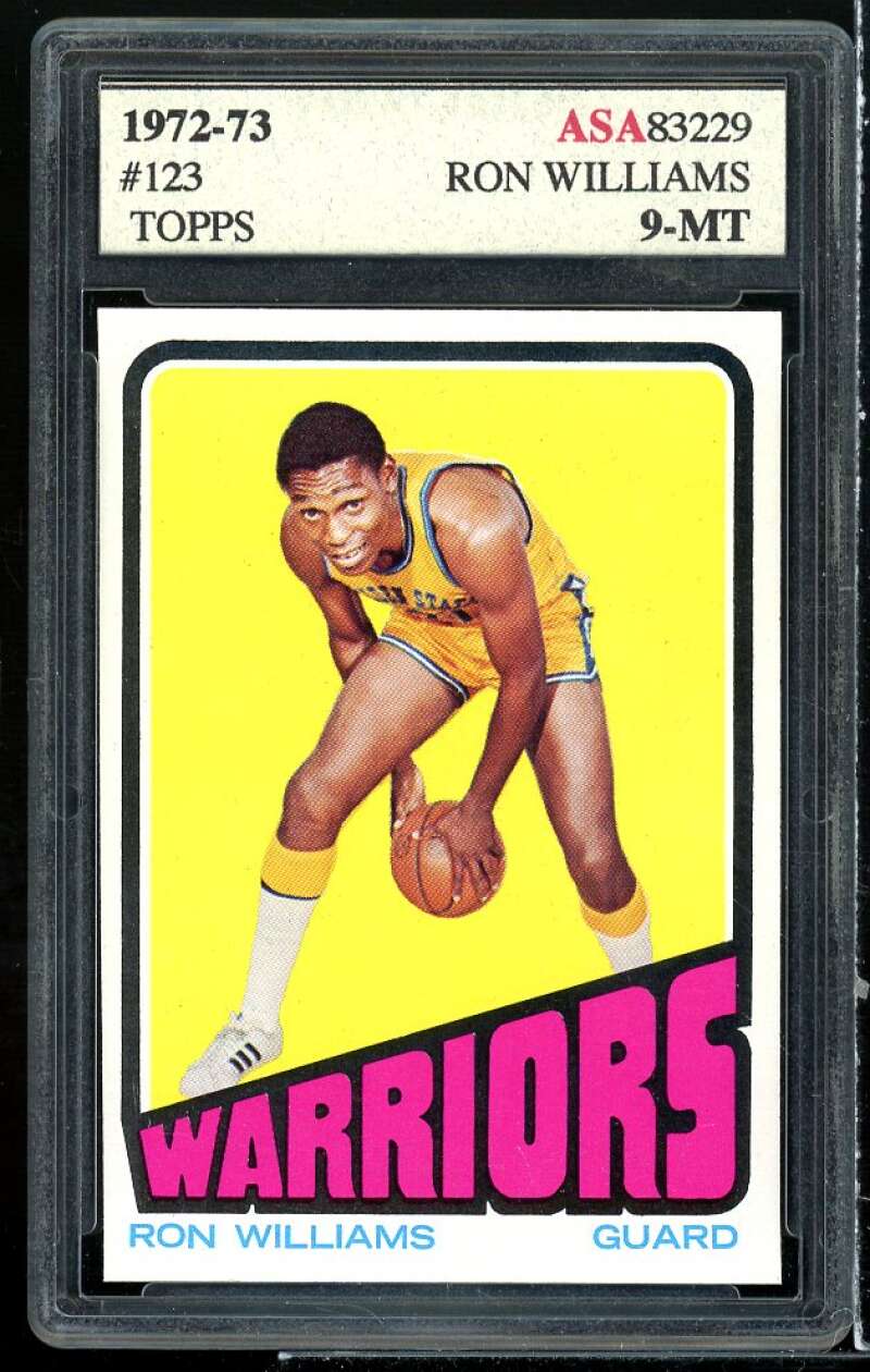 Ron Williams Card 1972-73 Topps #123 ASA 9 MINT Image 1