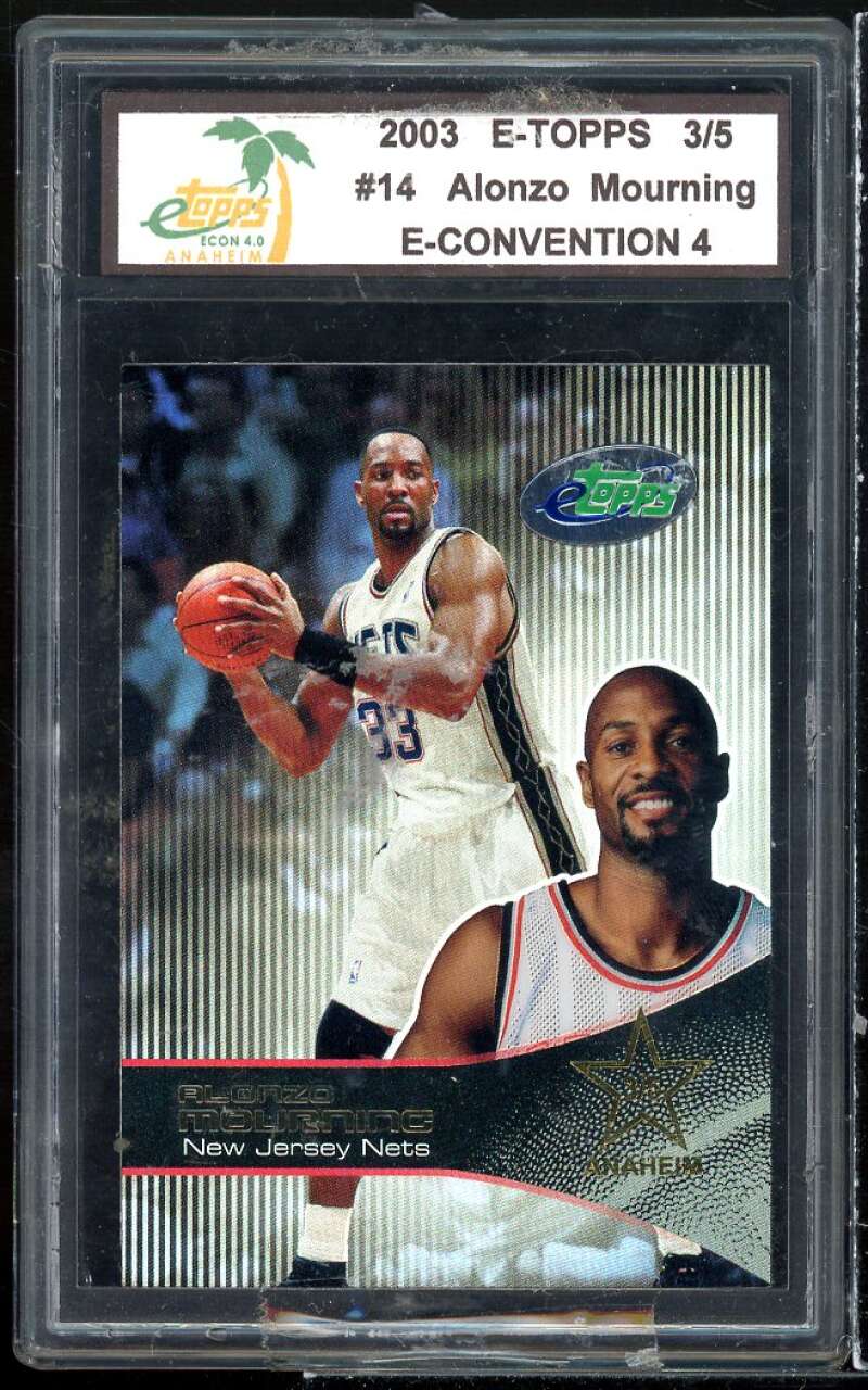 Alonzo Mourning Card 2003 E-Topps E-Convention 4 #14 Image 1