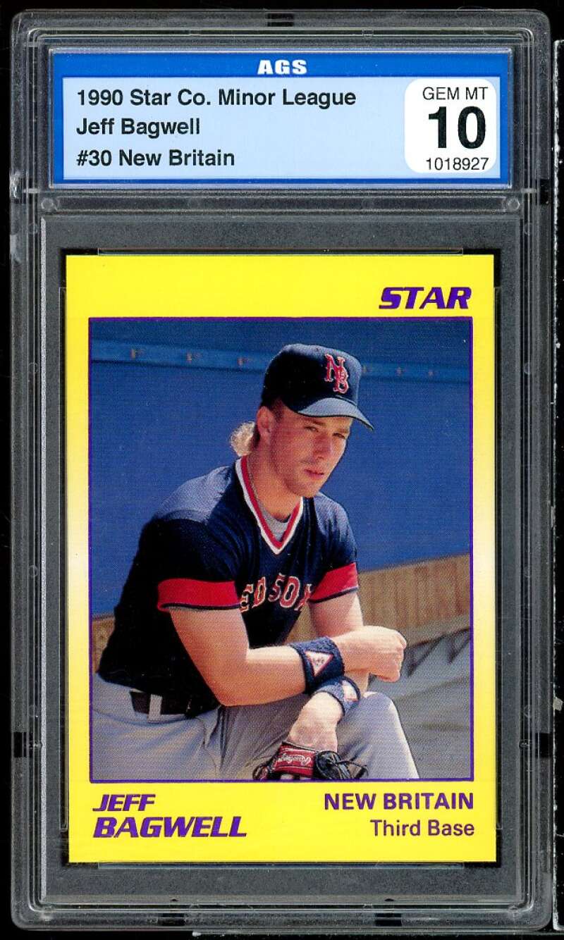 Jeff Bagwell Rookie Card 1990 Star Co. Minor League #30 AGS 10 GEM MT Image 1