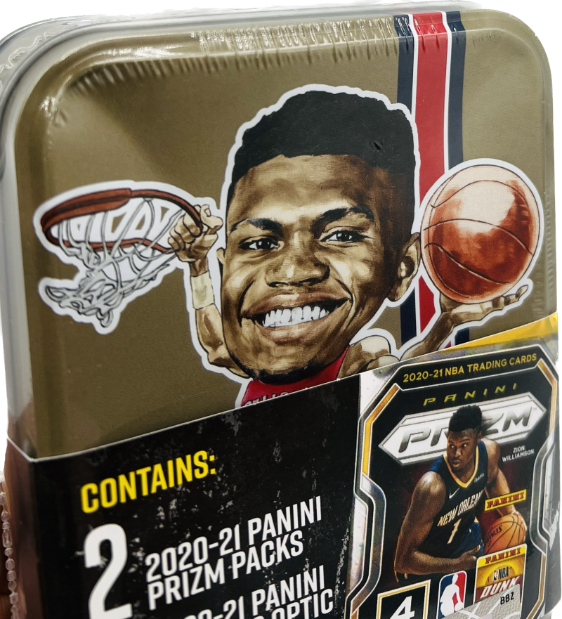 (4) 2022 MJ Holding Prizm and Optic 4-Pack Basketball Tin Set Lot  ZION Image 2