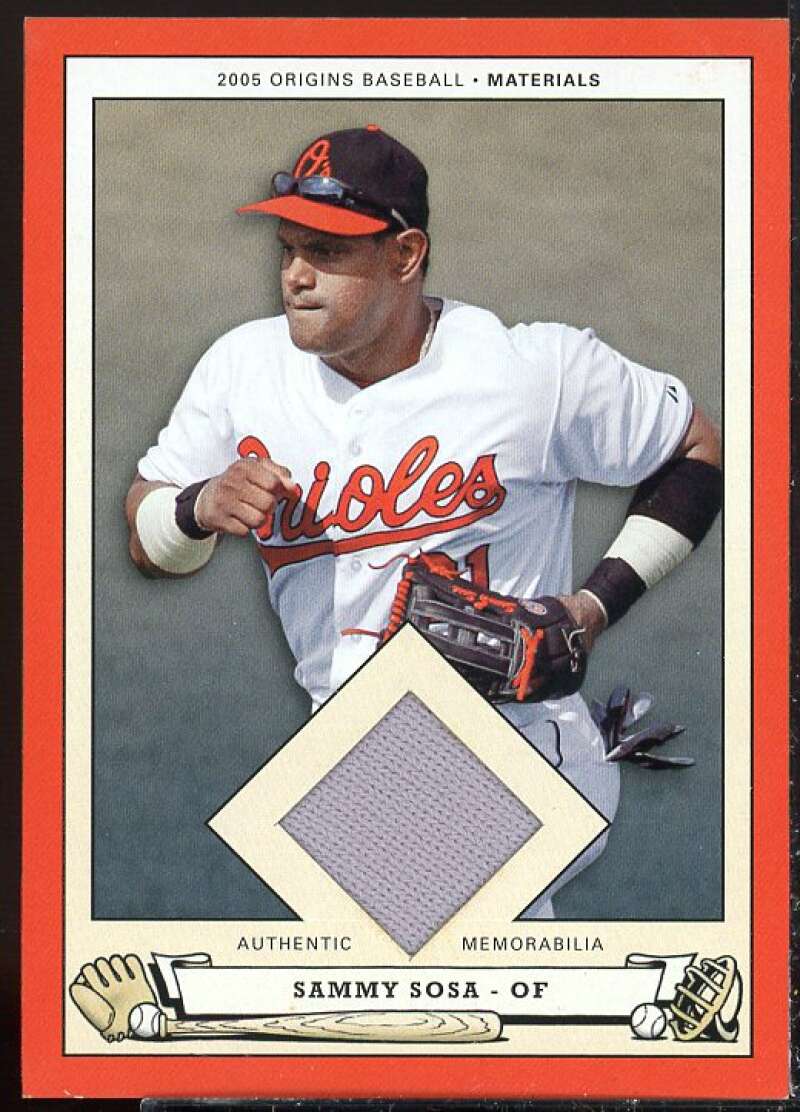 Sammy Sosa Card 2005 Origins Materials Jersey #SS  Image 1