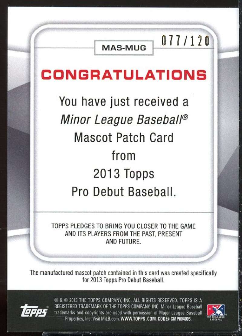 Mugsy Card 2013 Topps Pro Debut Mascots #MUG  Image 2