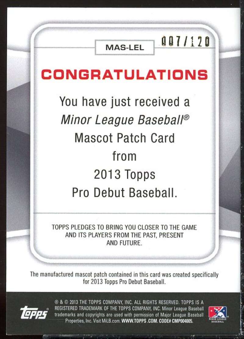 Lou E. Loon Card 2013 Topps Pro Debut Mascots #LEL  Image 2