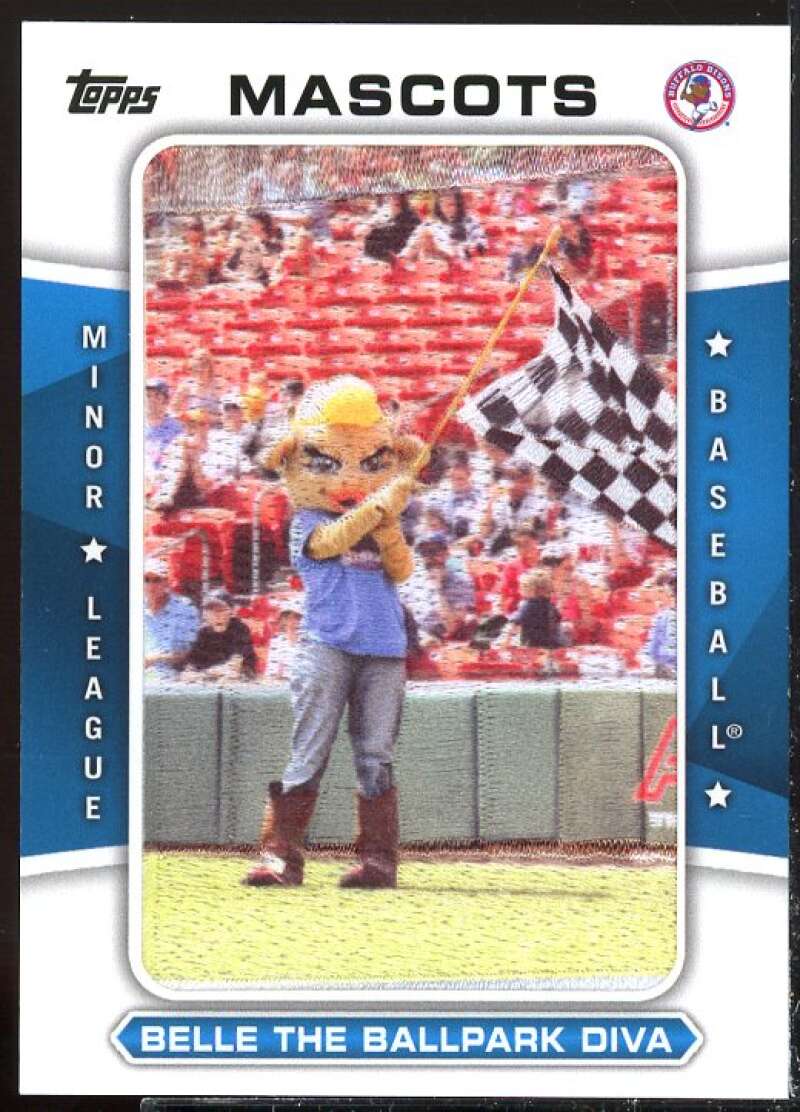 Belle the Ballpark Diva Card 2013 Topps Pro Debut Mascots #B  Image 1