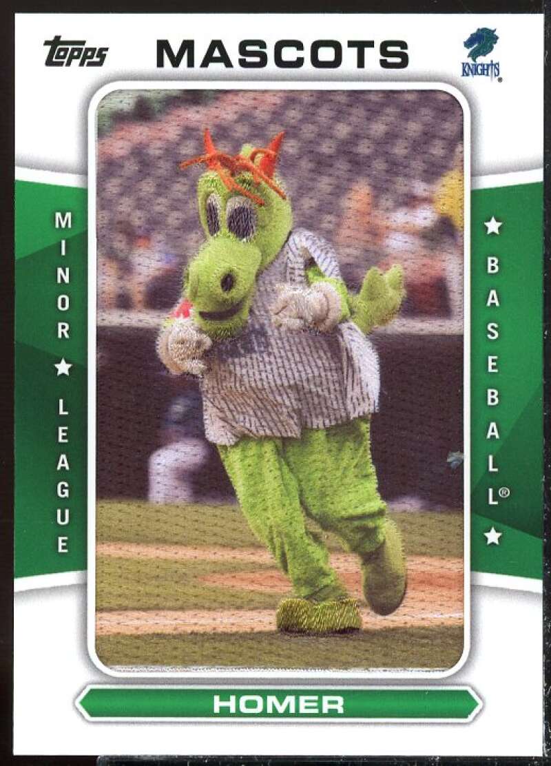 Homer Card 2013 Topps Pro Debut Mascots #H  Image 1