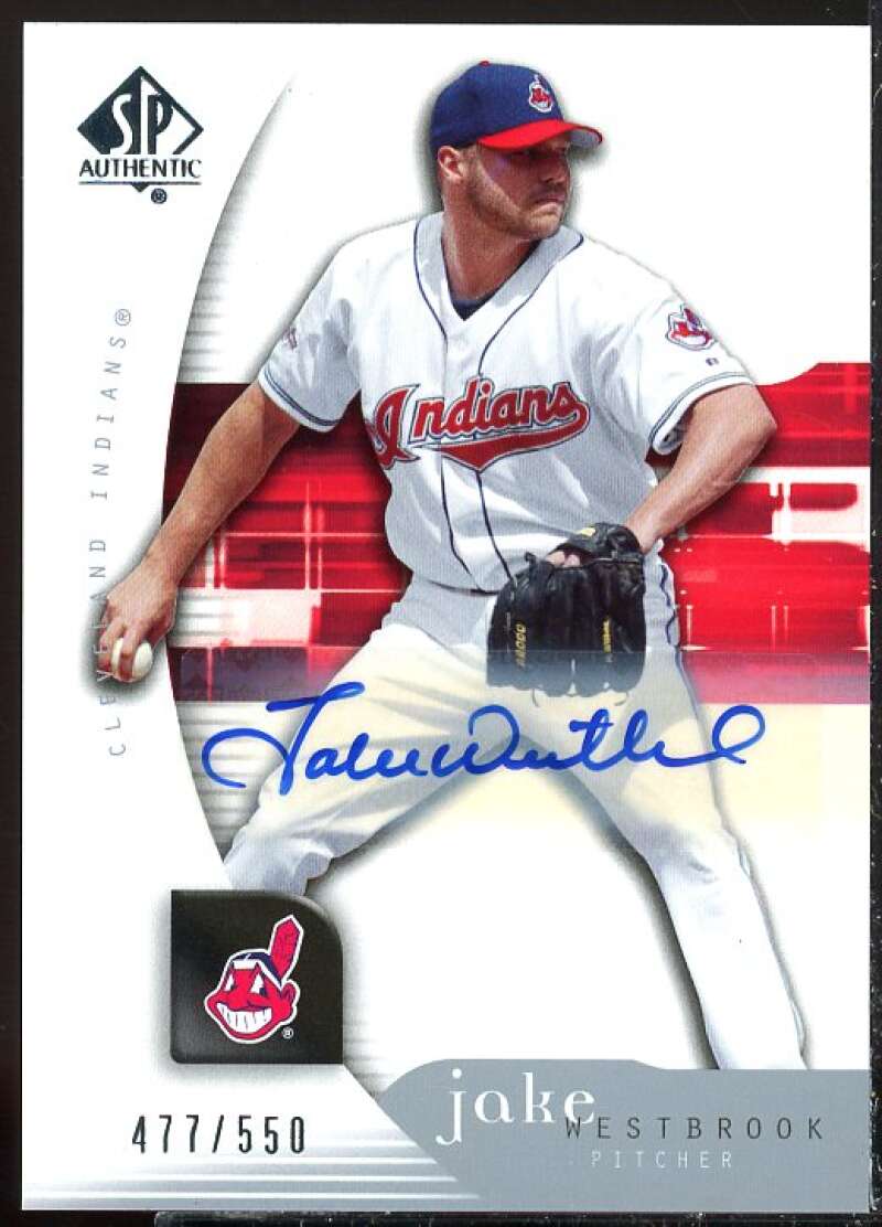 Jake Westbrook Card 2005 SP Authentic Signature #46  Image 1