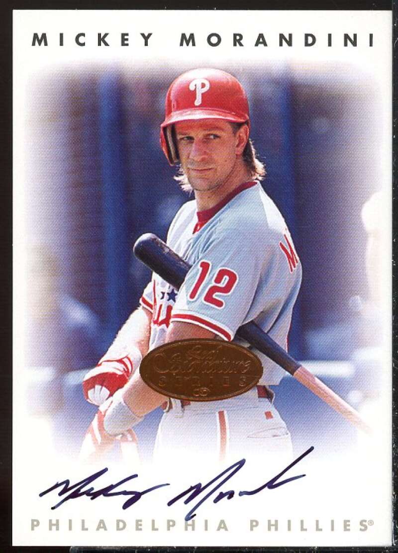 Mickey Morandini Card 1996 Leaf Signature Autographs #161  Image 1