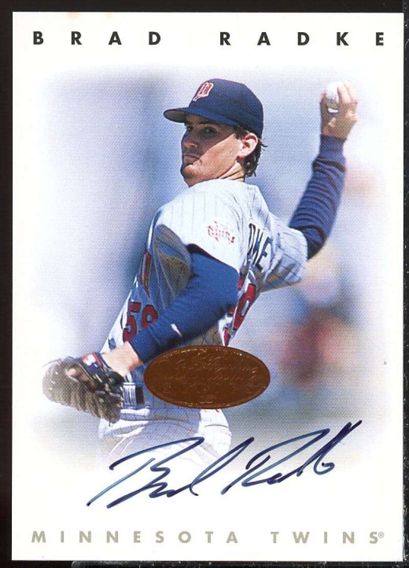 Brad Radke Card 1996 Leaf Signature Autographs #188  Image 1