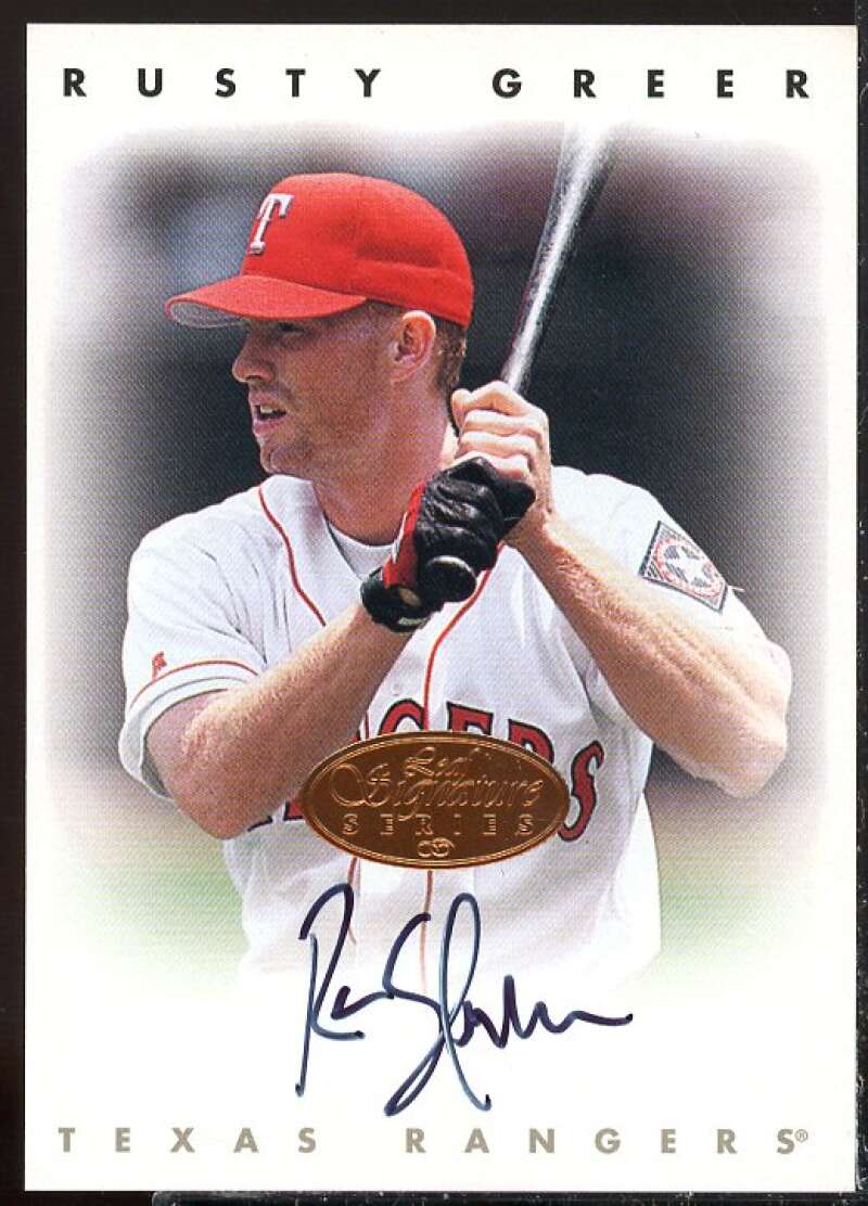 Rusty Greer Card 1996 Leaf Signature Autographs #85  Image 1