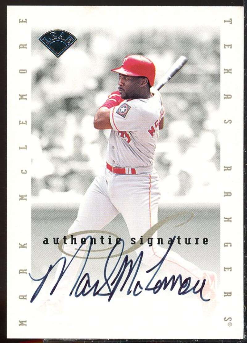 Mark McLemore Card 1996 Leaf Signature Extended Autographs #125  Image 1