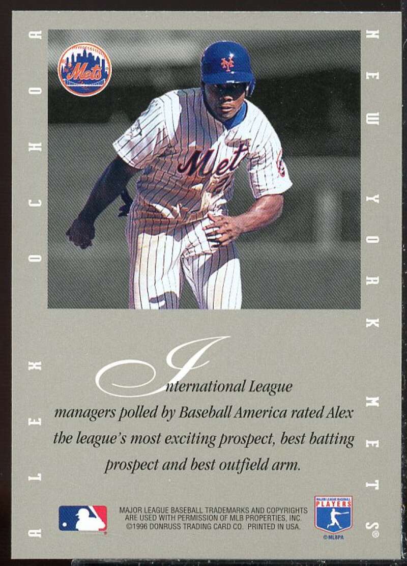 Alex Ochoa Card 1996 Leaf Signature Extended Autographs #145  Image 2