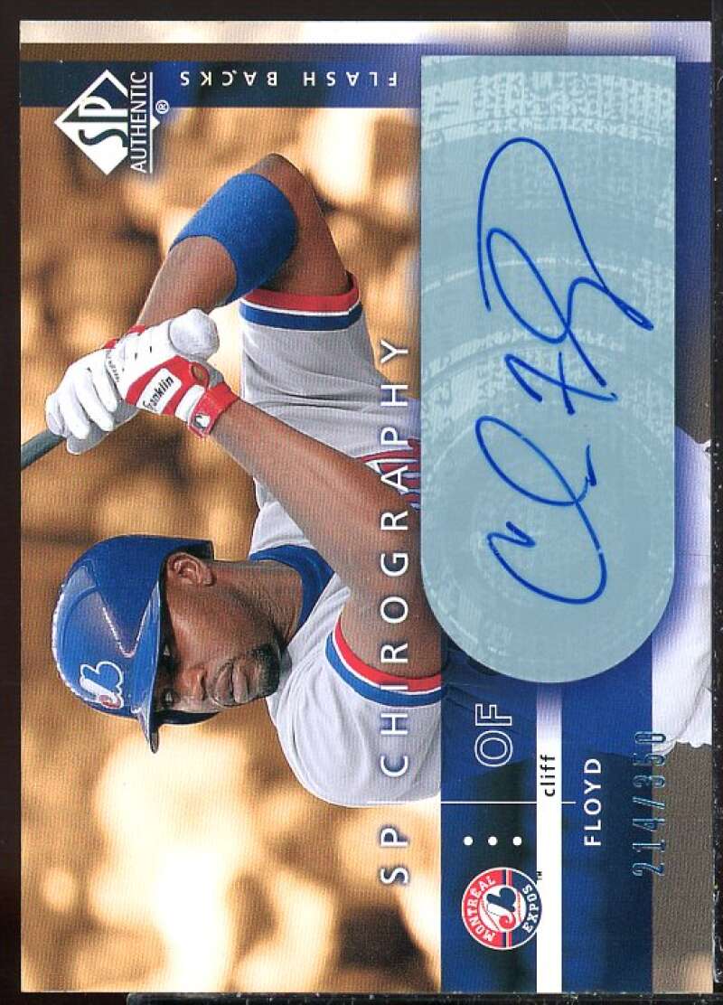 Cliff Floyd Card 2003 SP Authentic Chirography Flashback #CF1  Image 1