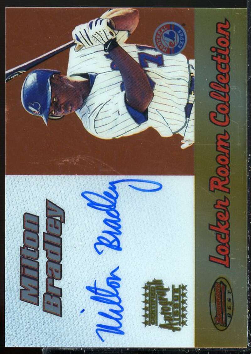Milton Bradley A 2000 Bowman's Best Locker Room Collection Autographs #LRCA15  Image 1