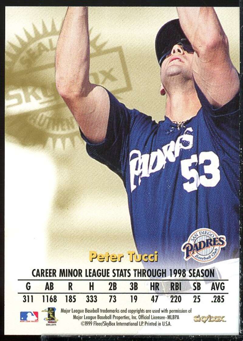 Peter Tucci Card 1999 SkyBox Premium Autographics #50  Image 2