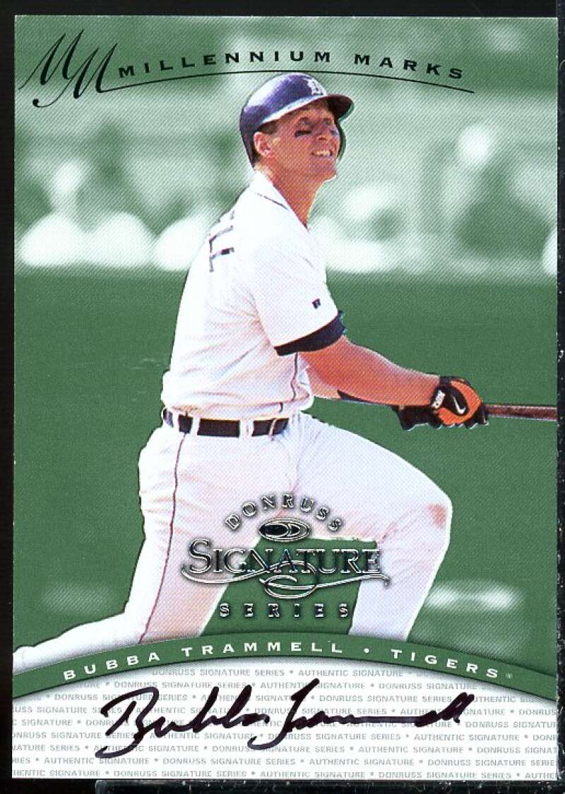 Bubba Trammell Card 1997 Donruss Signature Autographs Millennium #123  Image 1