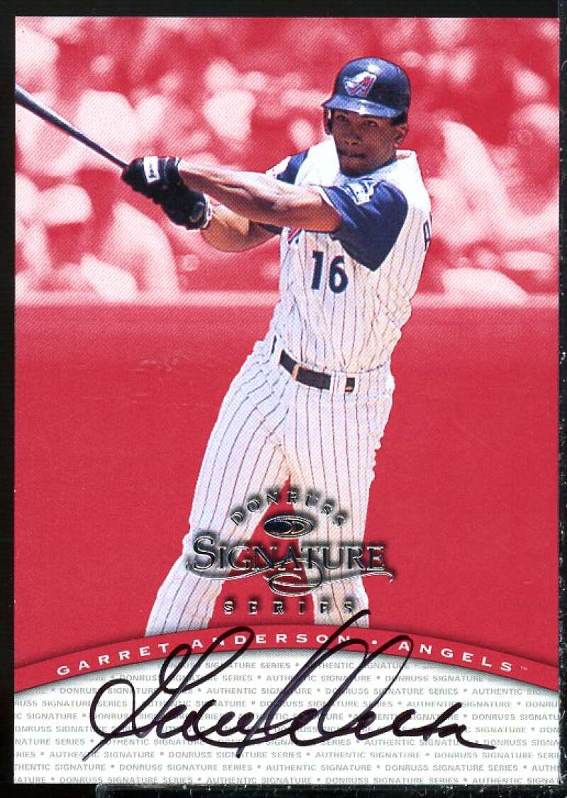 Garret Anderson Card 1997 Donruss Signature Autographs #7  Image 1