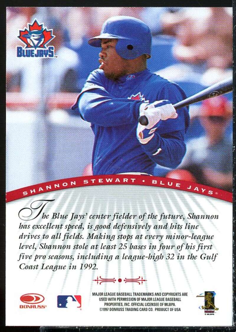 Shannon Stewart Card 1997 Donruss Signature Autographs #92  Image 2