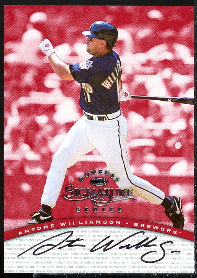 Antone Williamson Card 1997 Donruss Signature Autographs #111  Image 1