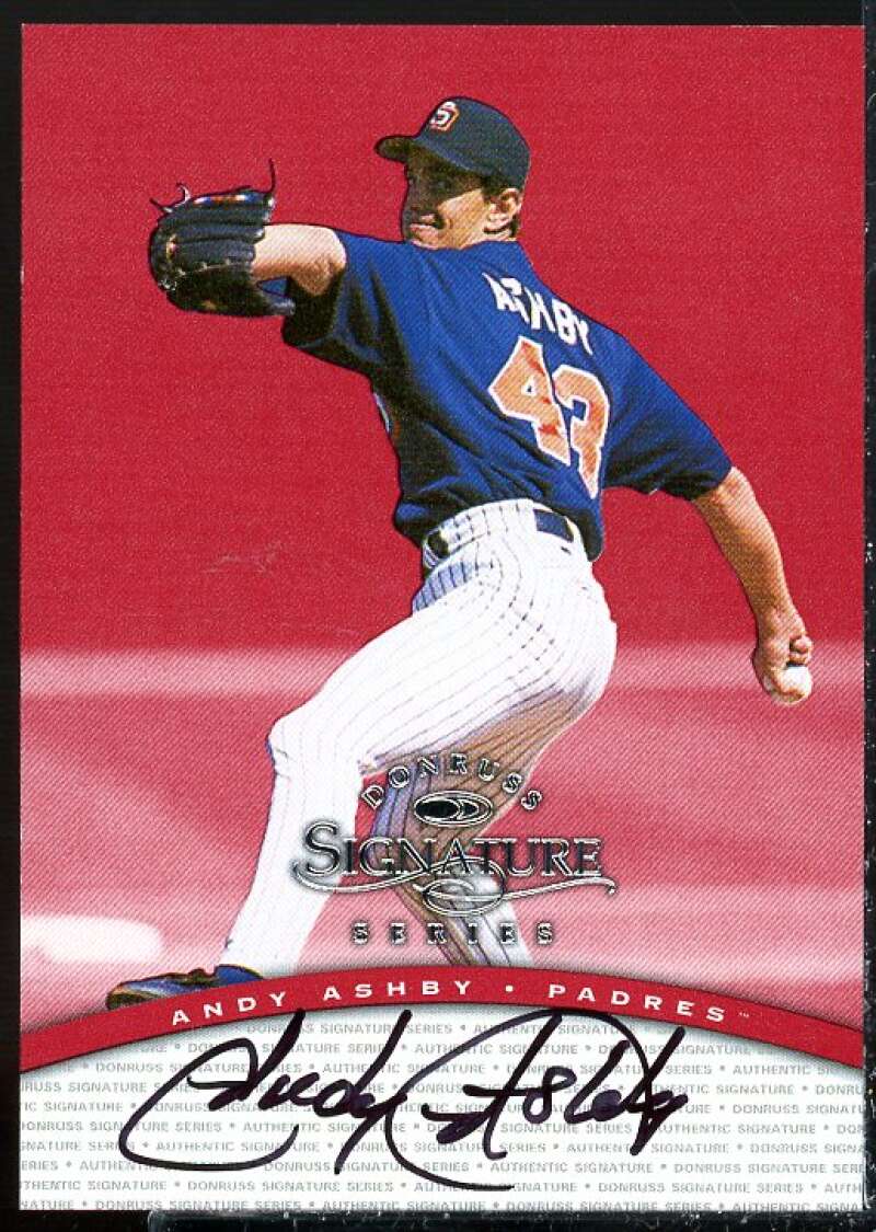 Andy Ashby Card 1997 Donruss Signature Autographs #8  Image 1
