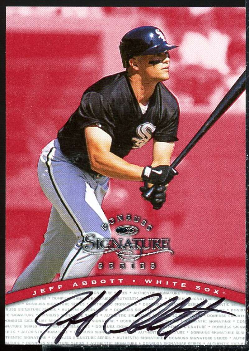 Jeff Abbott Card 1997 Donruss Signature Autographs #1  Image 1