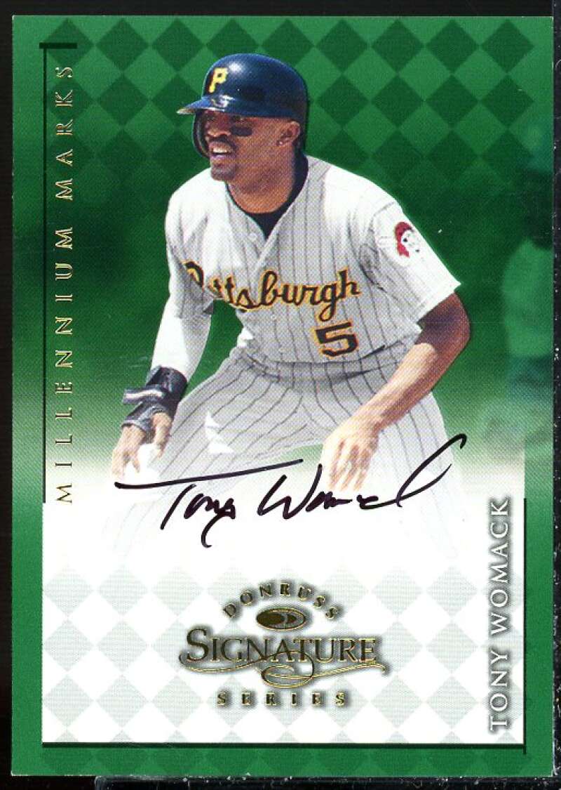 Tony Womack Card 1998 Donruss Signature Autographs Millennium #124  Image 1