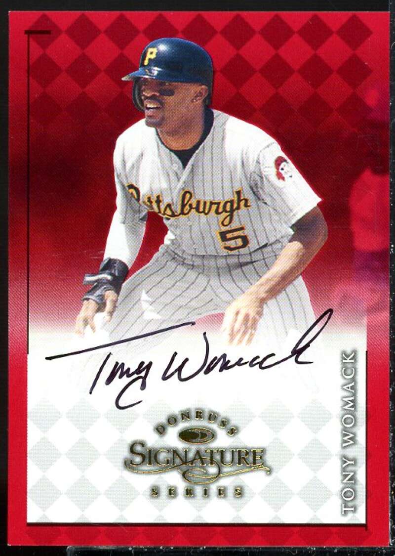Tony Womack Card 1998 Donruss Signature Autographs #97  Image 1