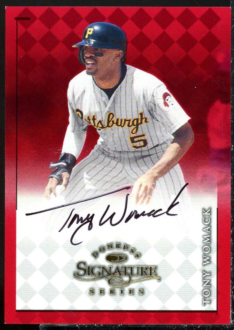 Tony Womack Card 1998 Donruss Signature Autographs #97  Image 1