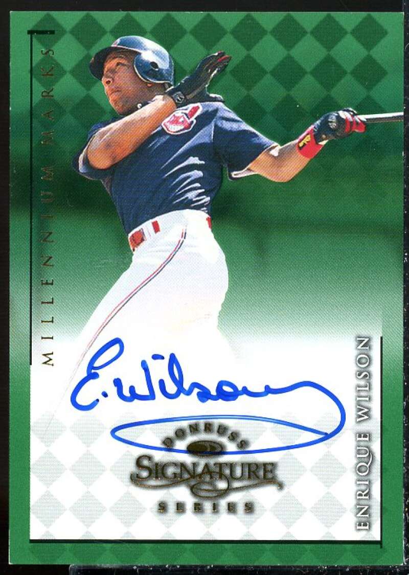 Enrique Wilson Card 1998 Donruss Signature Autographs Millennium #122  Image 1