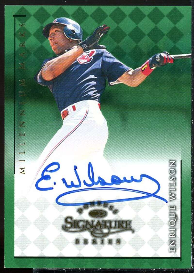 Enrique Wilson Card 1998 Donruss Signature Autographs Millennium #122  Image 1