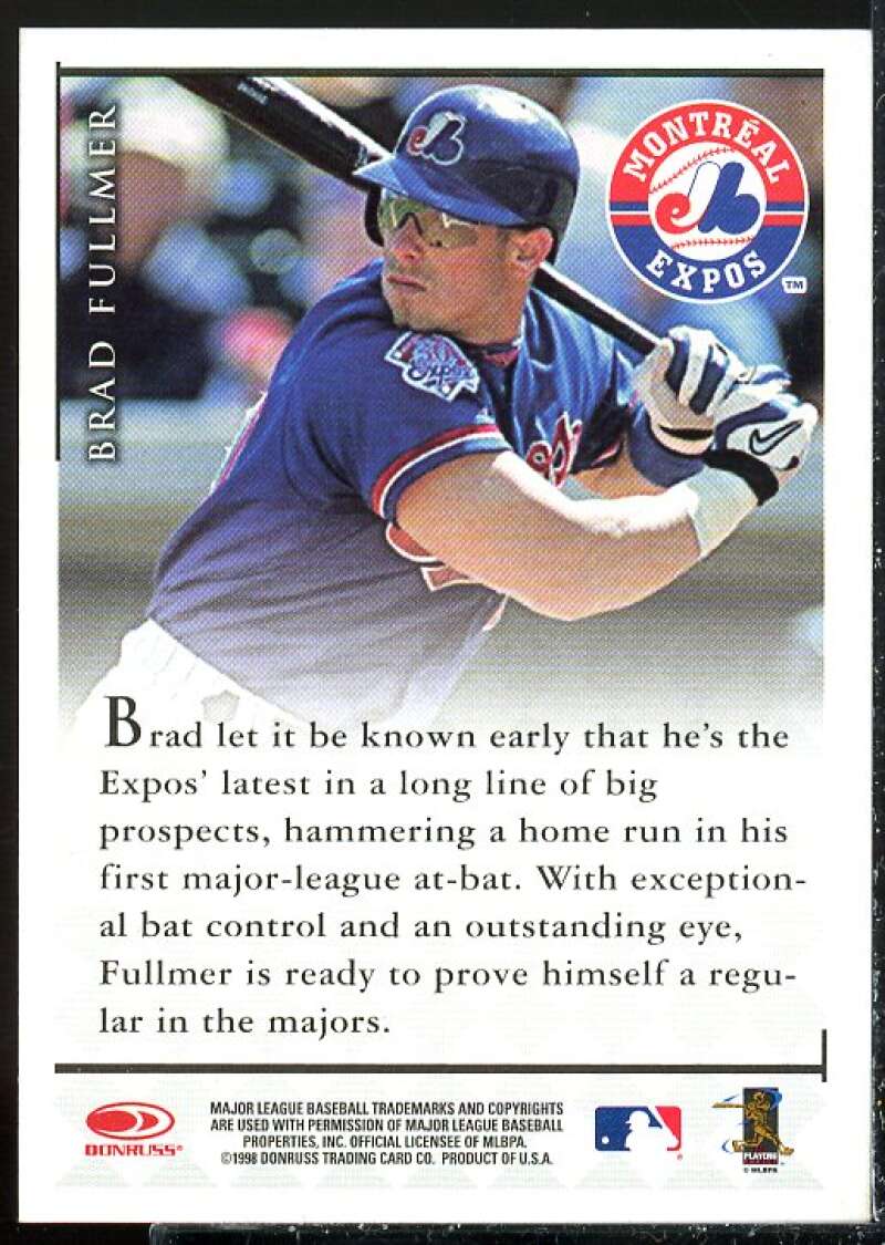 Brad Fullmer Card 1998 Donruss Signature Autographs #33  Image 2