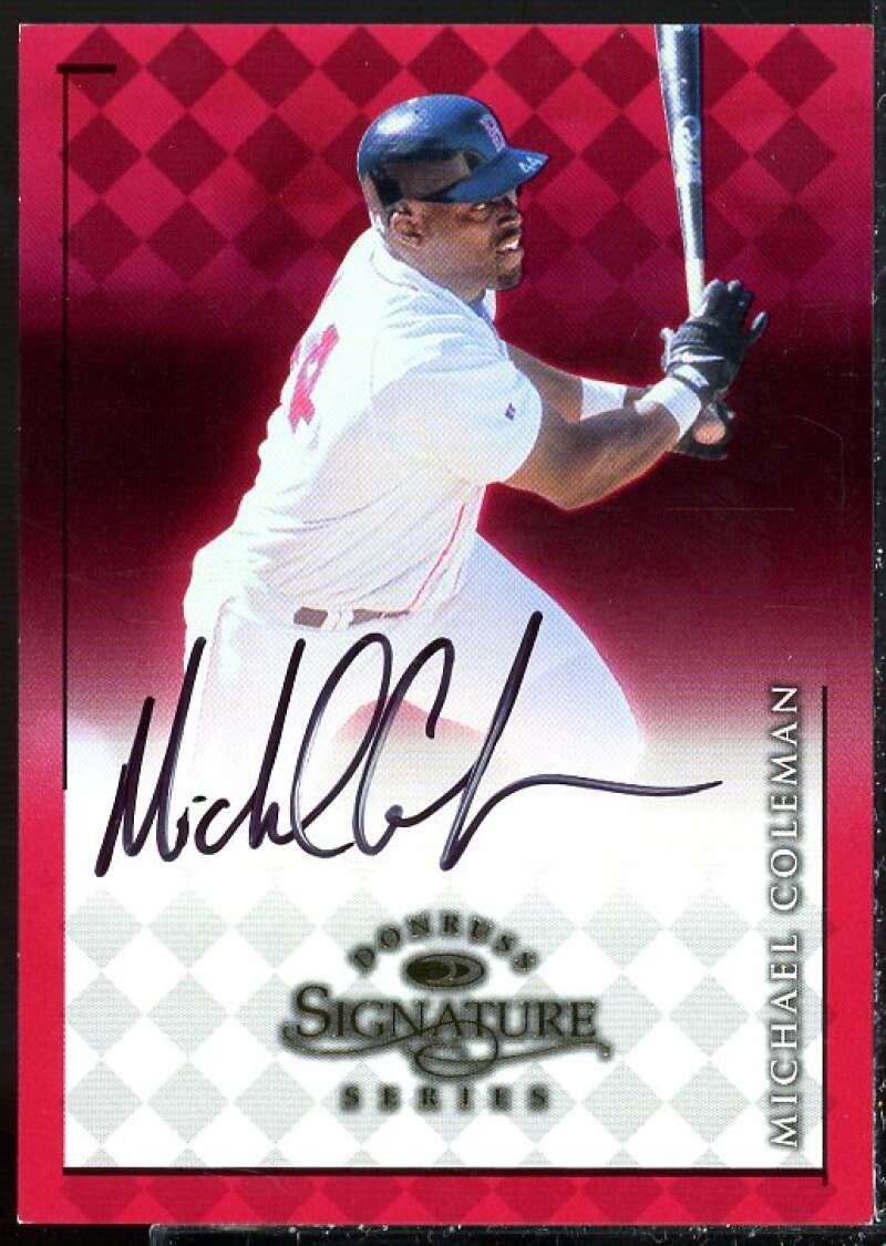 Michael Coleman Card 1998 Donruss Signature Autographs #21  Image 1