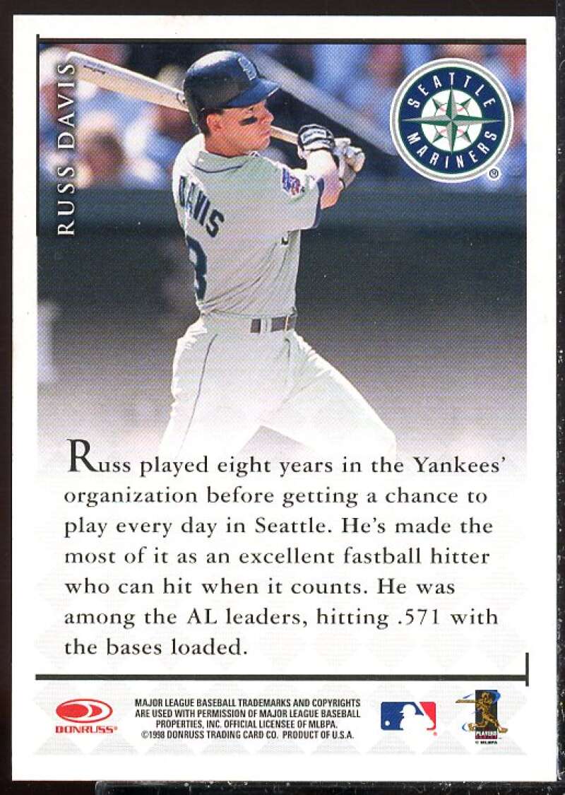 Russ Davis Card 1998 Donruss Signature Autographs #25  Image 2