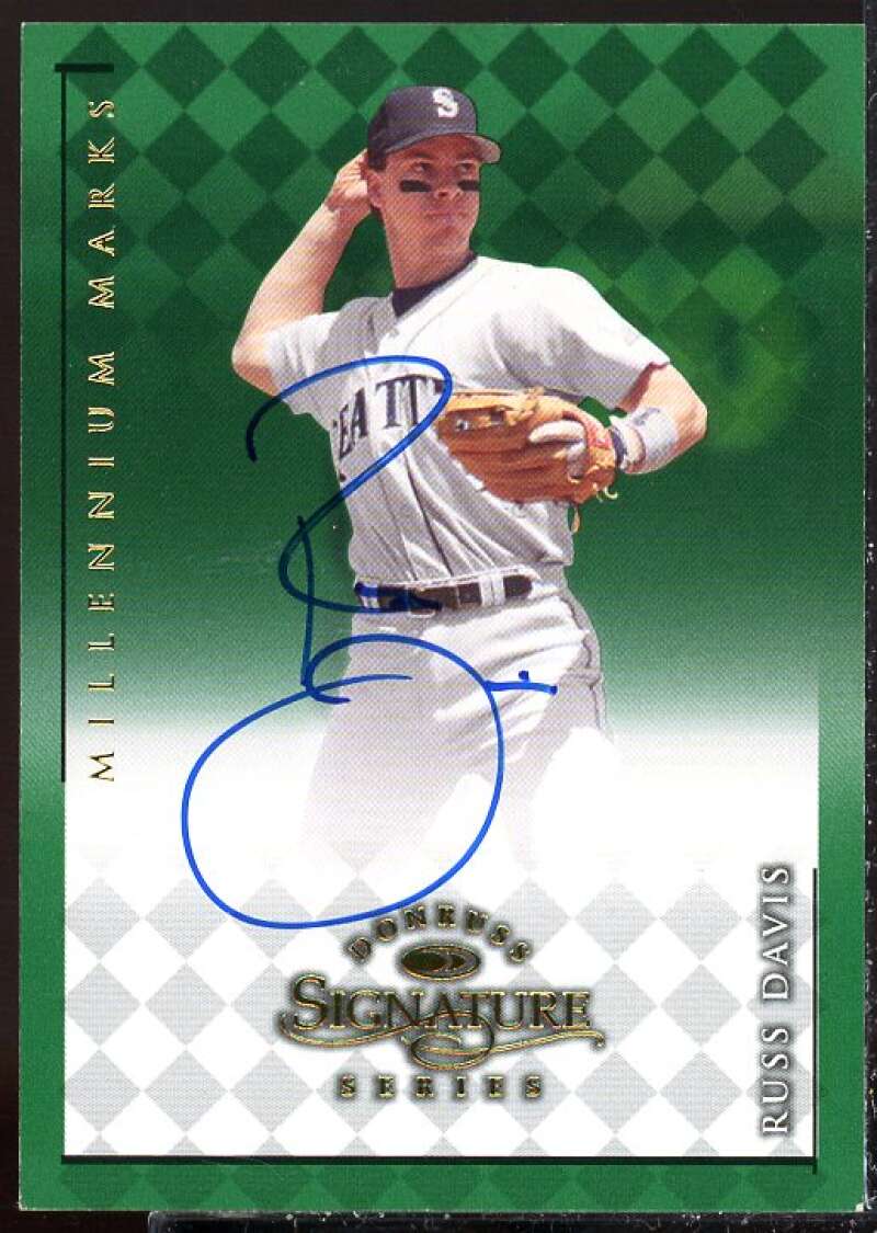 Russ Davis Card 1998 Donruss Signature Autographs Millennium #34  Image 1