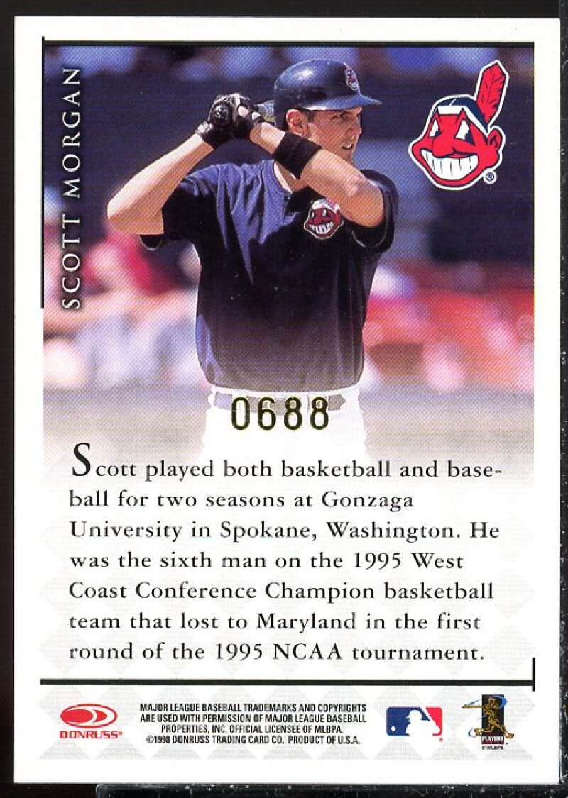 Scott Morgan Card 1998 Donruss Signature Autographs Millennium #81  Image 2