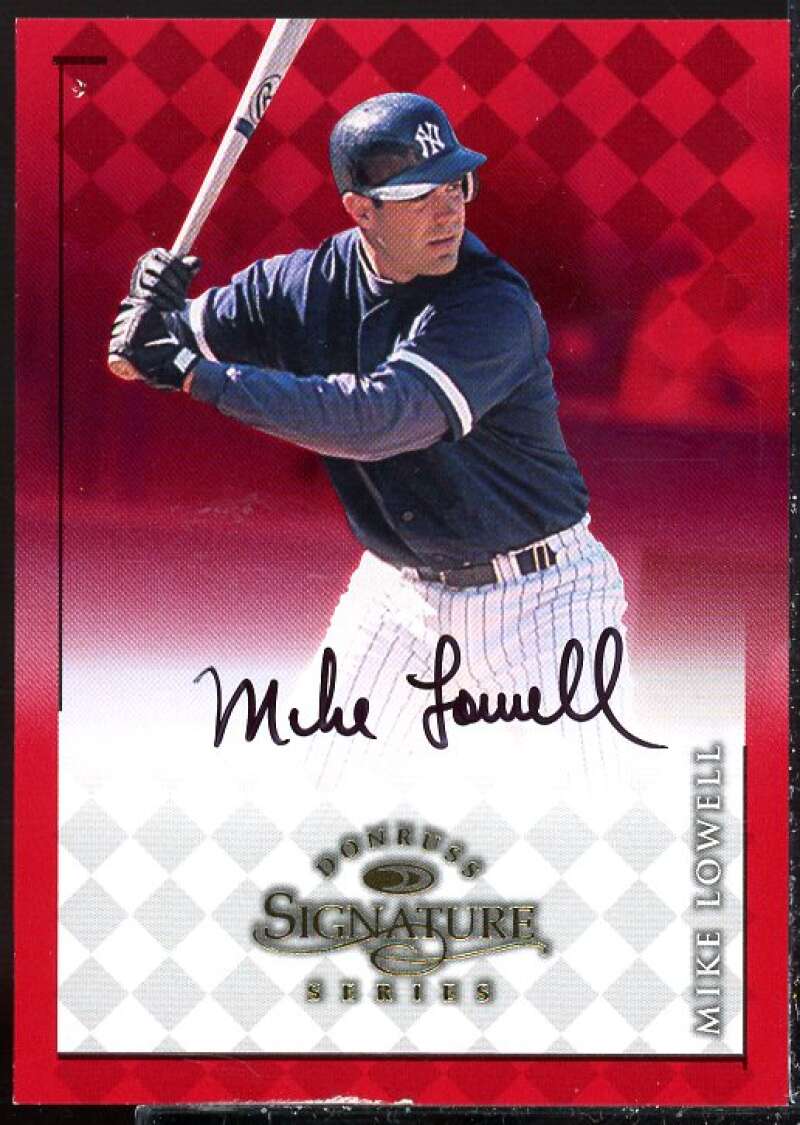 Mike Lowell Card 1998 Donruss Signature Autographs #56  Image 1