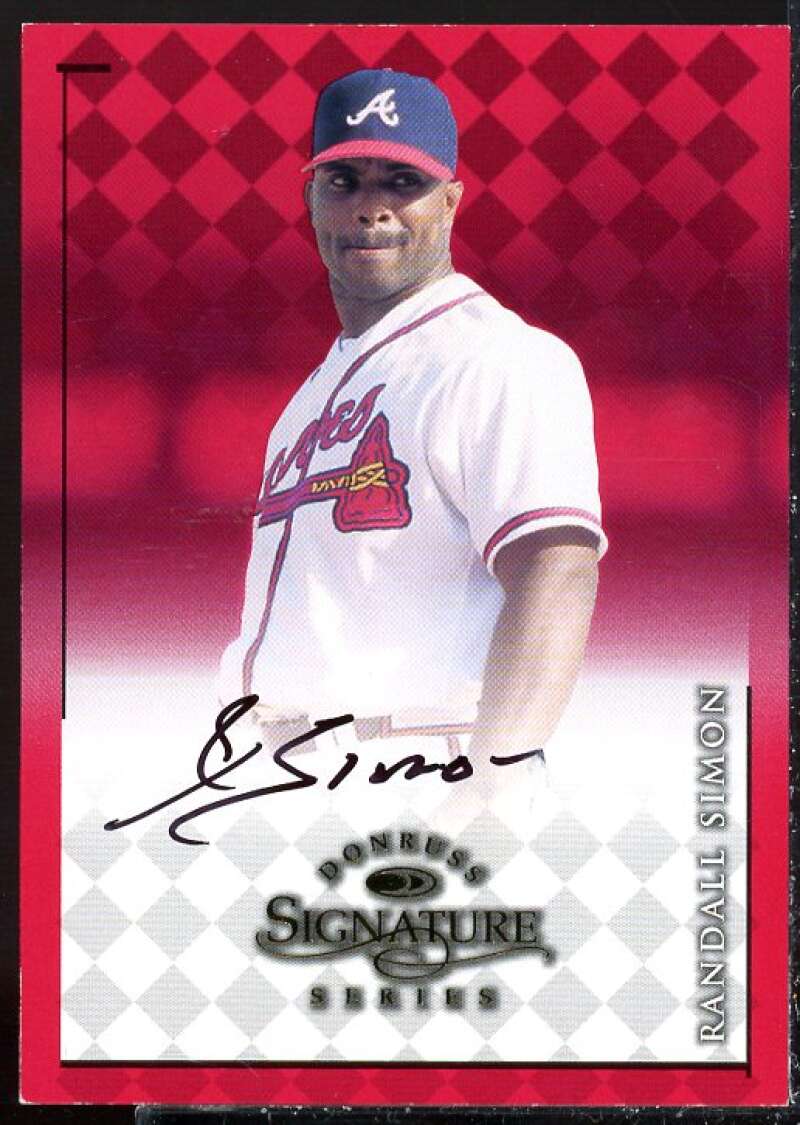 Randall Simon Card 1998 Donruss Signature Autographs #80  Image 1