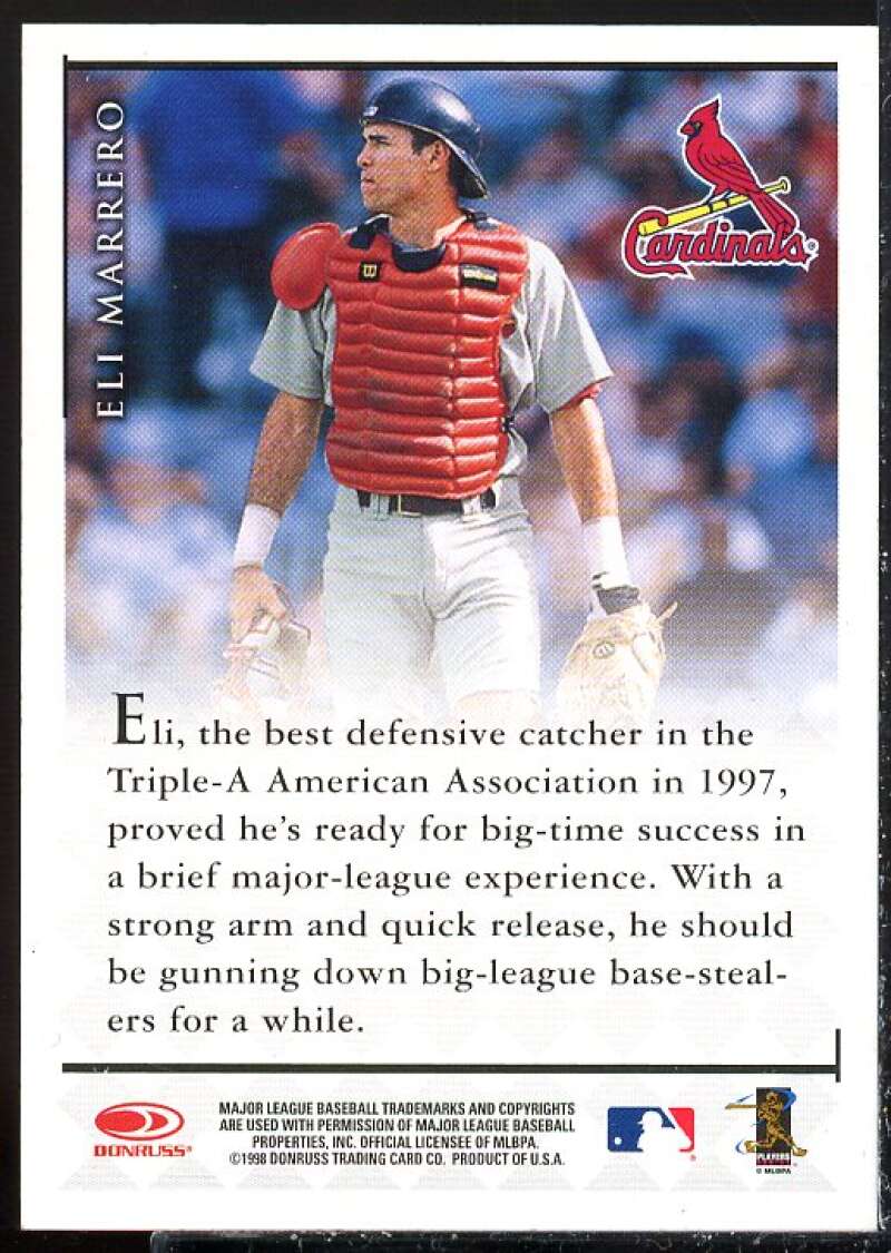 Eli Marrero Card 1998 Donruss Signature Autographs #58  Image 2
