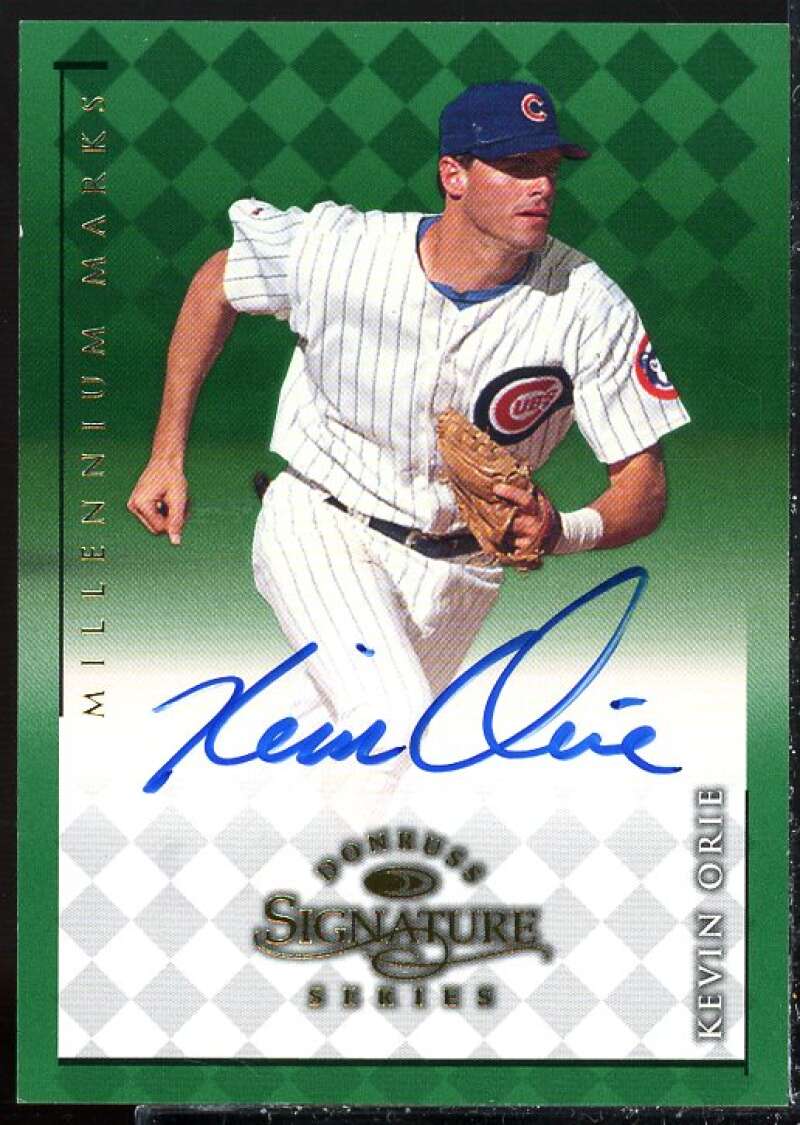 Kevin Orie Card 1998 Donruss Signature Autographs Millennium #87  Image 1