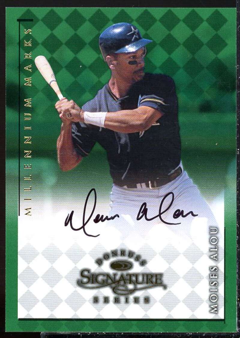 Moises Alou Card 1998 Donruss Signature Autographs Millennium #3  Image 1