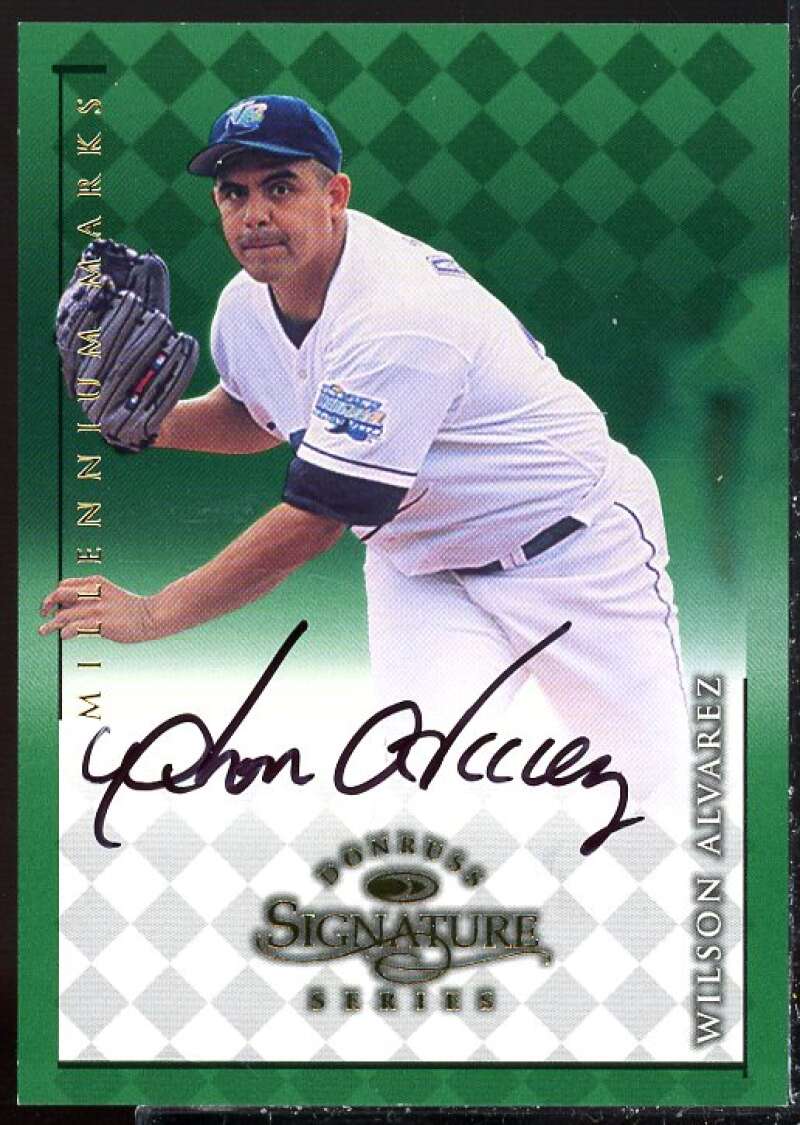 Wilson Alvarez Card 1998 Donruss Signature Autographs Millennium #5  Image 1